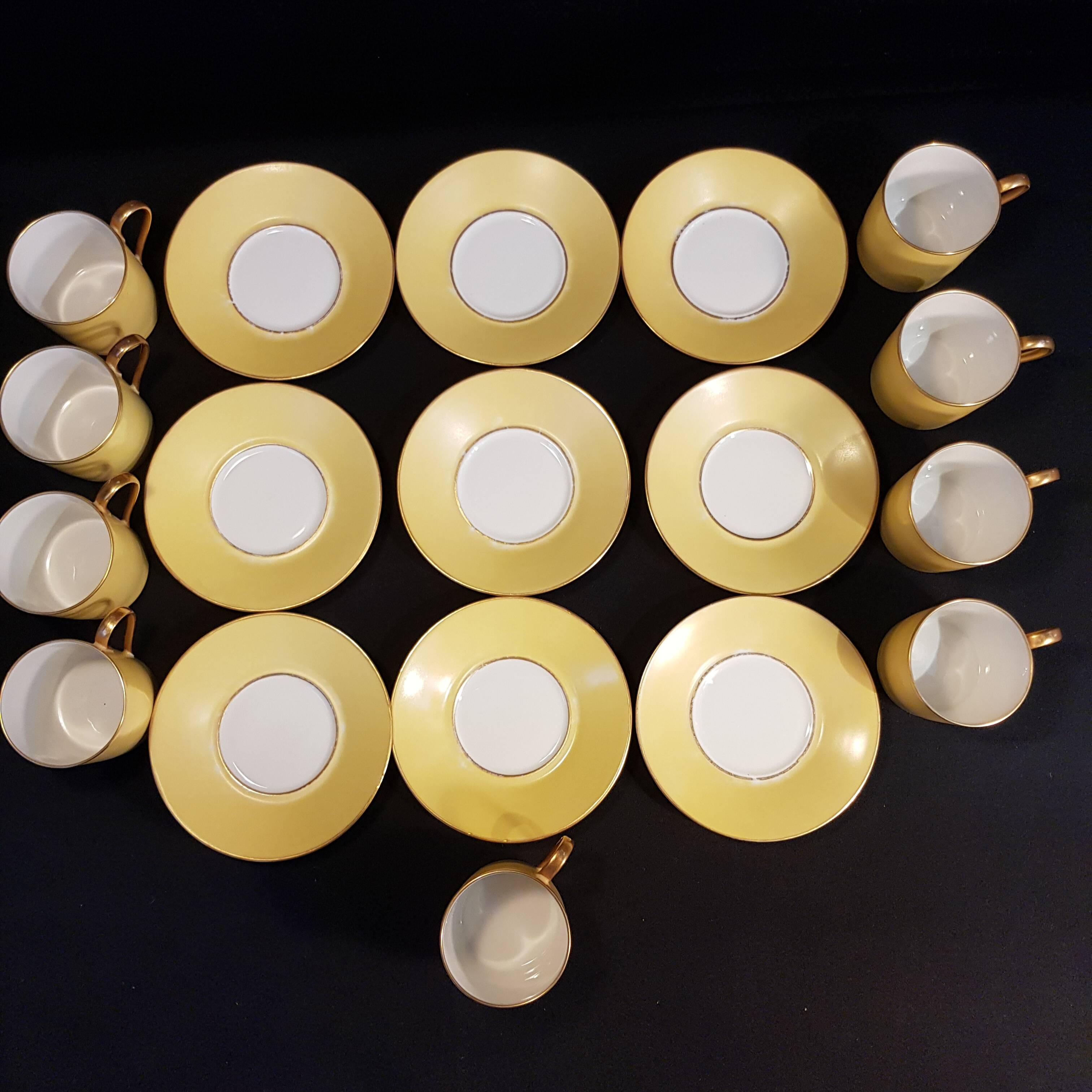 9 Limoges porcelain cups