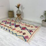 Handmade moroccan berber carpet 254 x 133 cm