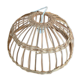Vintage wicker pendant lamp