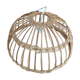 Vintage wicker pendant lamp