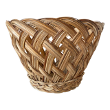 Woven wicker planter