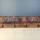 Vintage 5 pc leather DS46 modular sofa by De Sede, 1970s