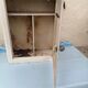 Toilet cabinet pharmacy old mirror tole