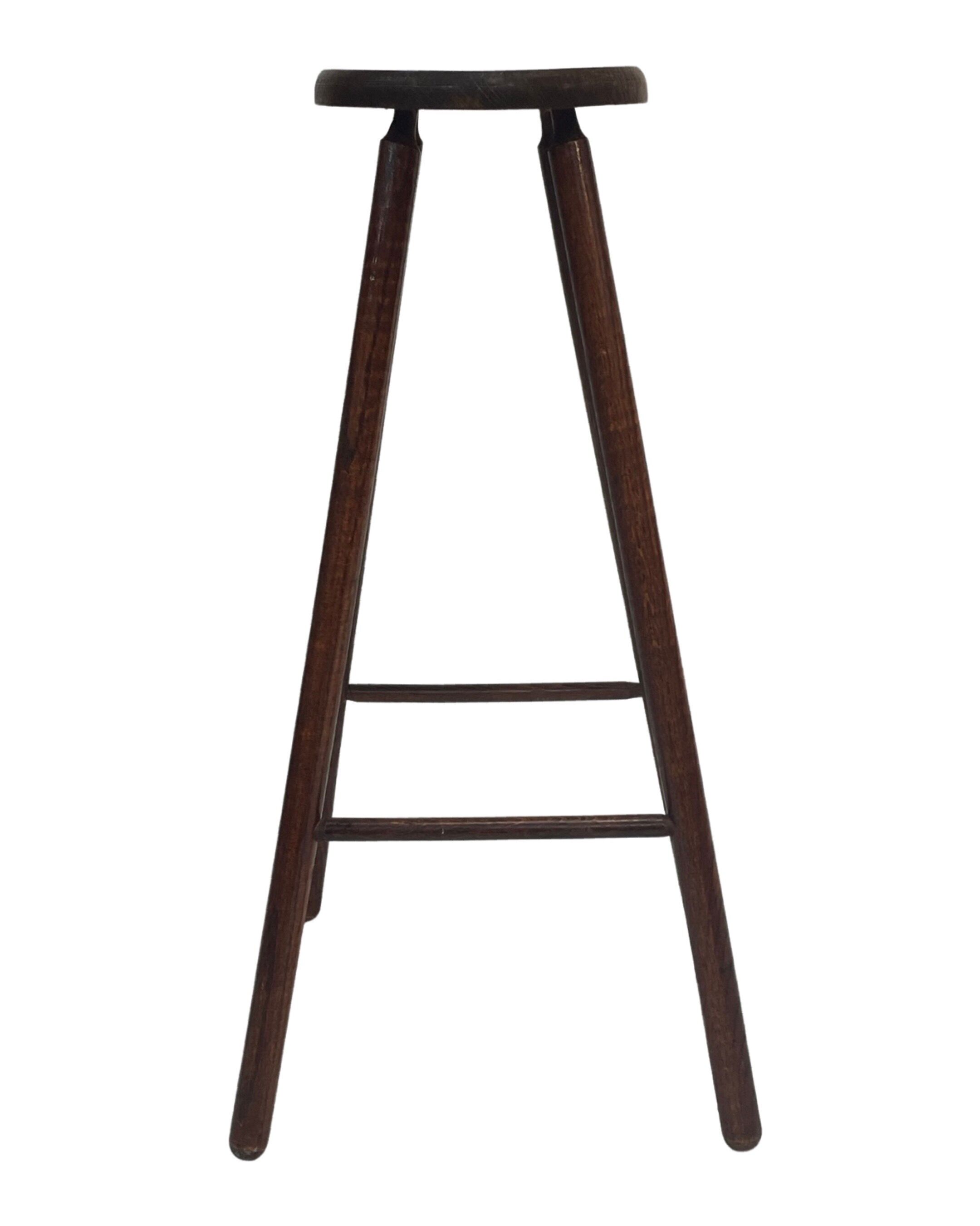 Vintage barstool, wood, 60s