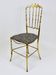 Mid-Century Chiavari Chair in Brass by Giuseppe Gaetano Descalzi, Italy, 1950s