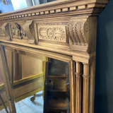 Raw solid oak trumeau 119x136cm