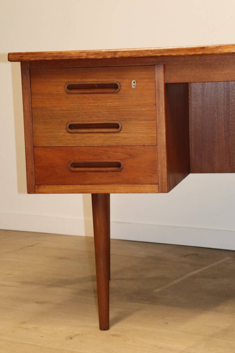 Scandinavian double-sided teak desk, 1960
