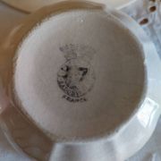 Old cups and saucers milk jug Badonviller