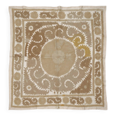 Vintage hand-embroidered tablecloth 137x147 cm