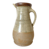 Vintage handcrafted terracotta pitcher