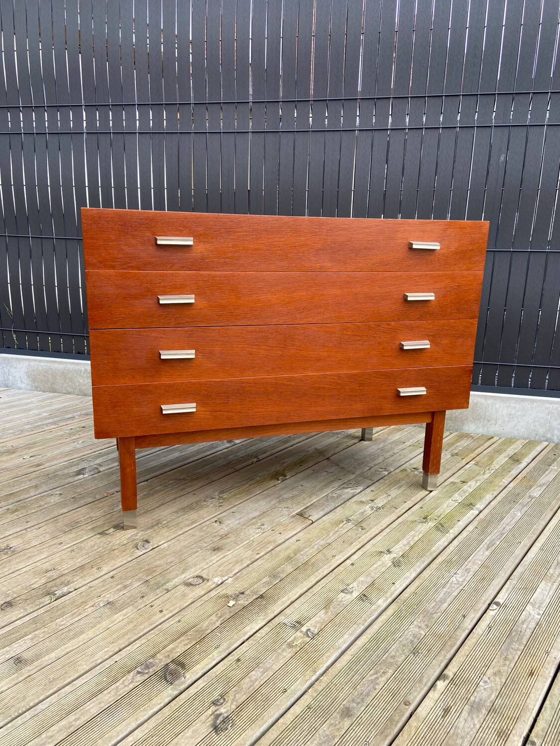 Teak chest of drawers