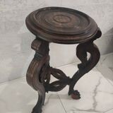 Vintage wooden pedestal table