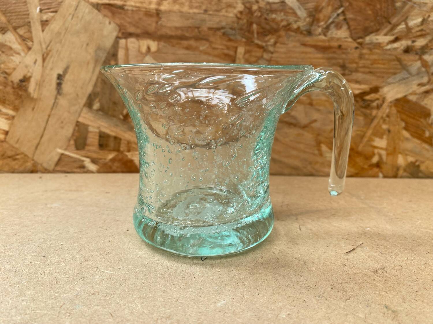 Series 5 old punch sangria glasses médicis vintage bubble blown glass