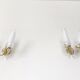Pair wall lamp neo classic double golden 1960