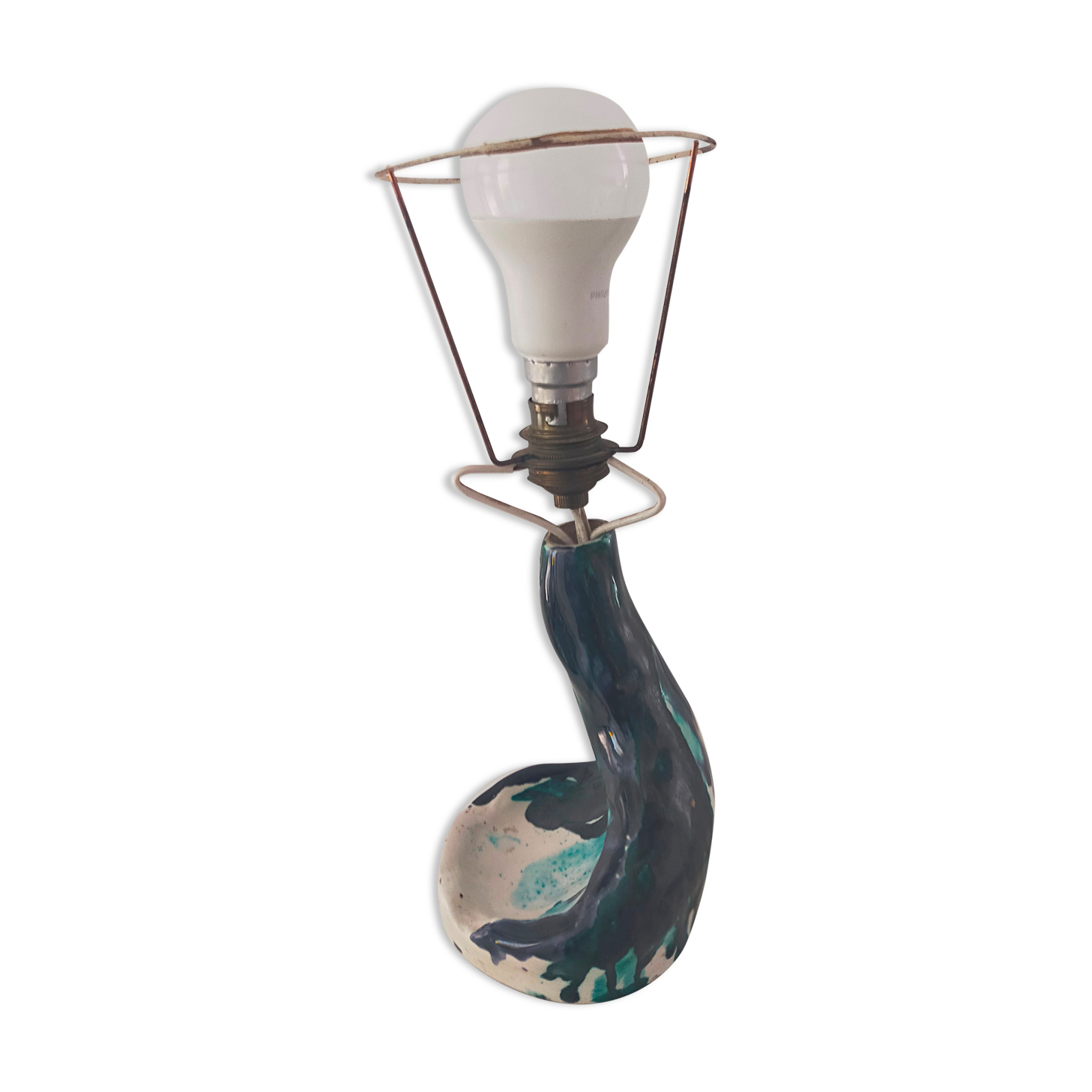 Vintage ceramic lamp foot Vallauris