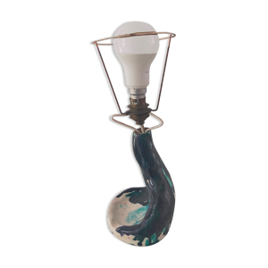 Pied de lampe vintage en céramique