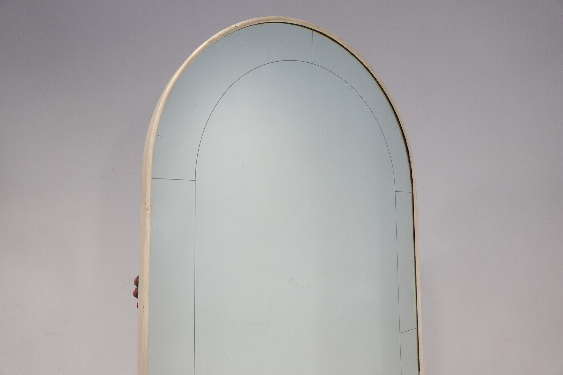 Italian console mirror, wood and glass