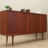 Teak highboard, Danish design, 1970s, manufactured by Omann Jun