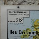 Old school map Vidal Lablache 312 Political and geographical Europe