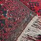 Vintage hand-knotted Kunduz rug, natural dyes, 1940s.