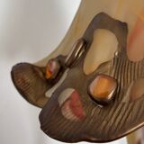 Mushroom-shaped glass paste lamp