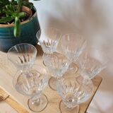 Set of 7 Baccarat Côte d'Azur wine glasses