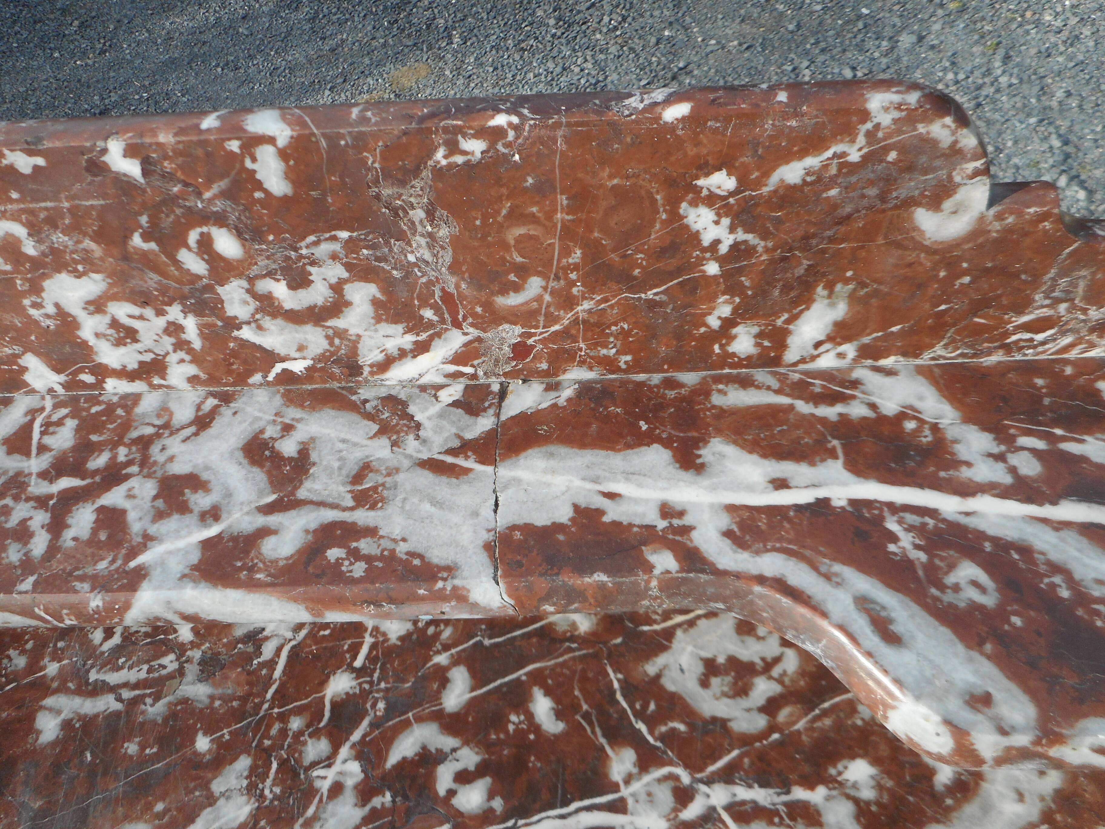 old bathroom cabinet / dressing table with marble
