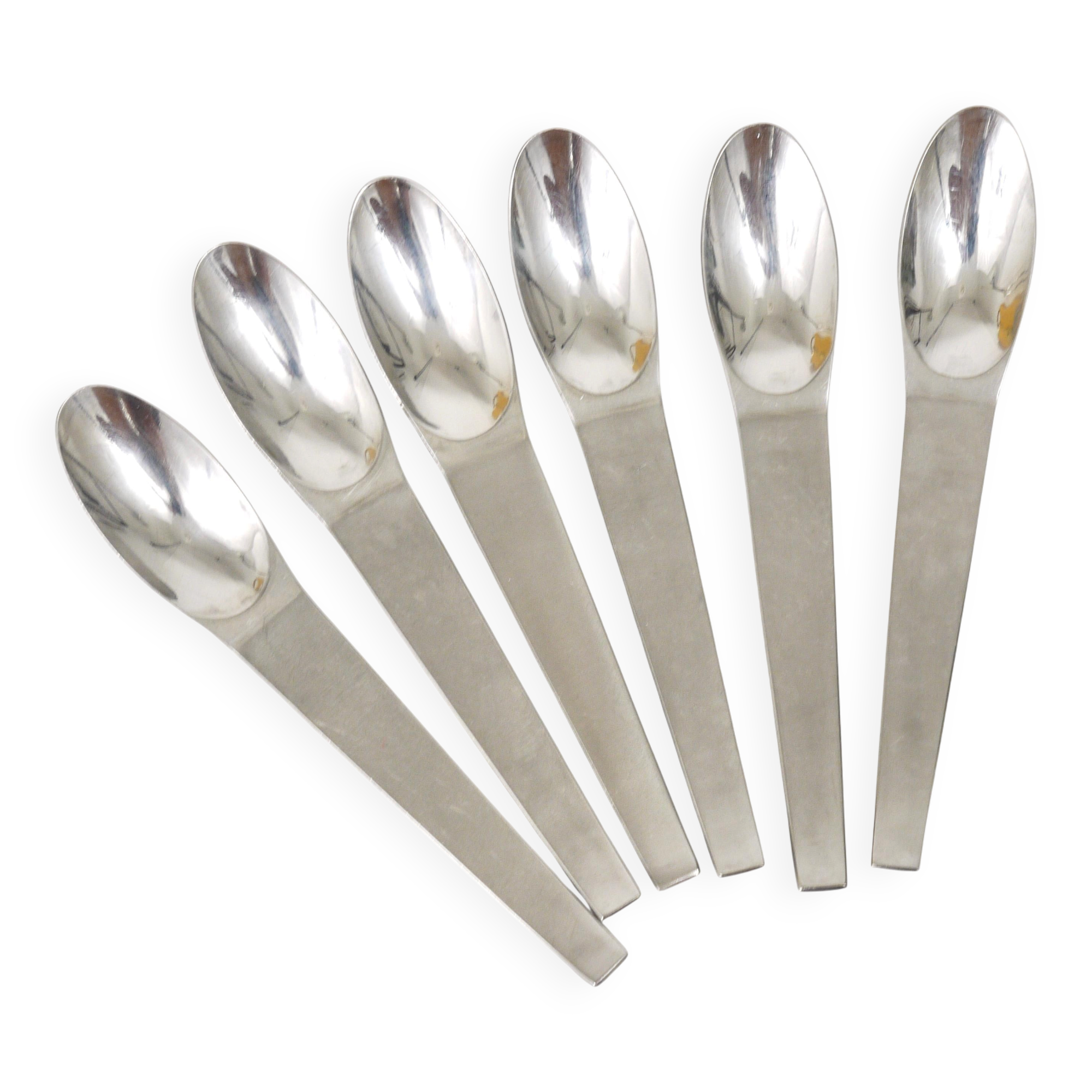 Carl Auböck 2060 Cutlery, 42 pcs., Complete for 6 People, Hammered Austria, 1950