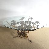 Florentine coffee table Hans Kögl golden metal