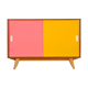Midcentury Sideboard U 452 by Jiri Jiroutek for Interier Praha, 1960s, Restored