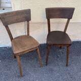 Mismatched bistro chairs