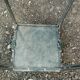 Vintage metal and glass side table