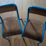 Pair of small nursery school chairs