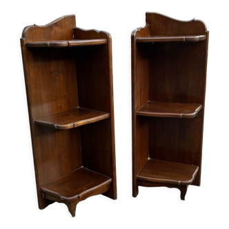 Solid walnut notches