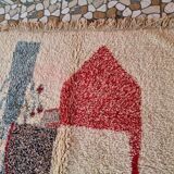 Handwoven traditional Berber rug size 1/2 m