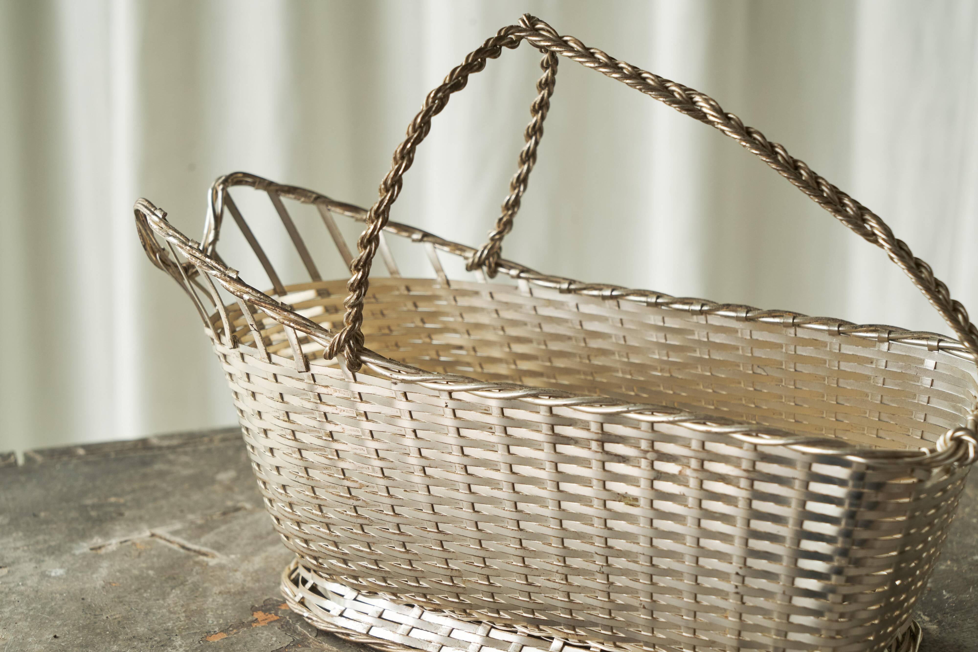 Lino Sabattini for Christofle, silver-plated bottle holder
