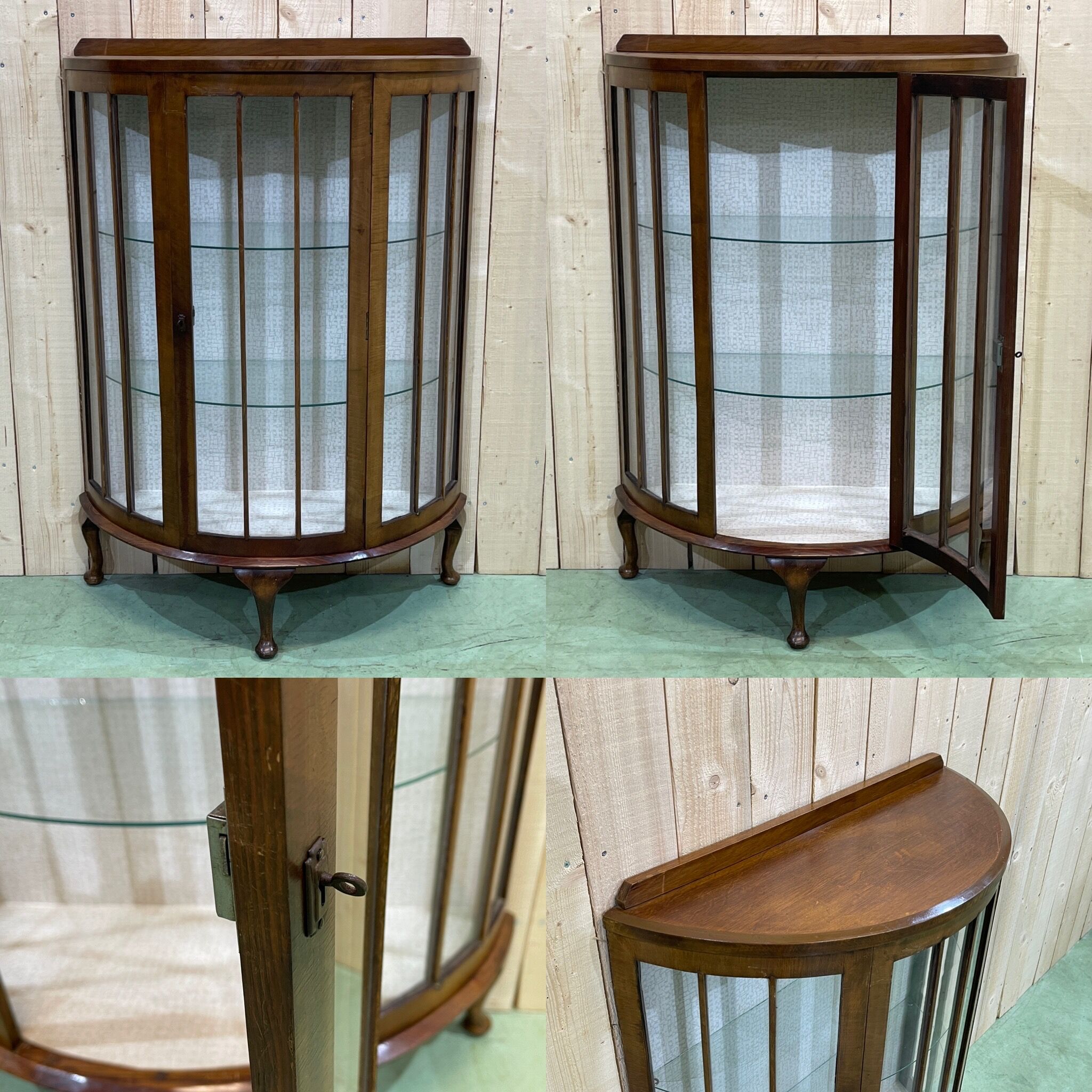 Chippendale English window in blond oak - 30s