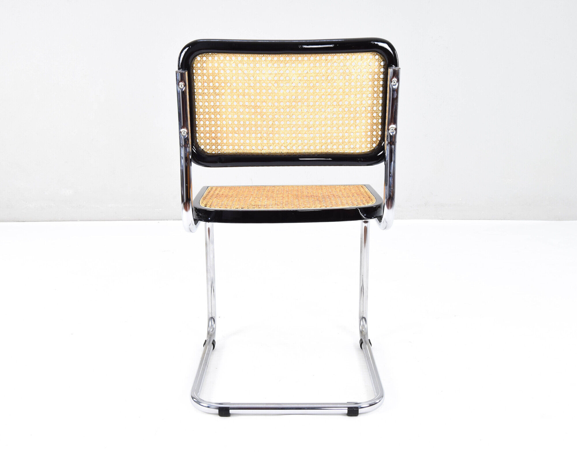 Set of Four Mid-Century Modern Italian Marcel Breuer B32 Cesca Chairs, 70s