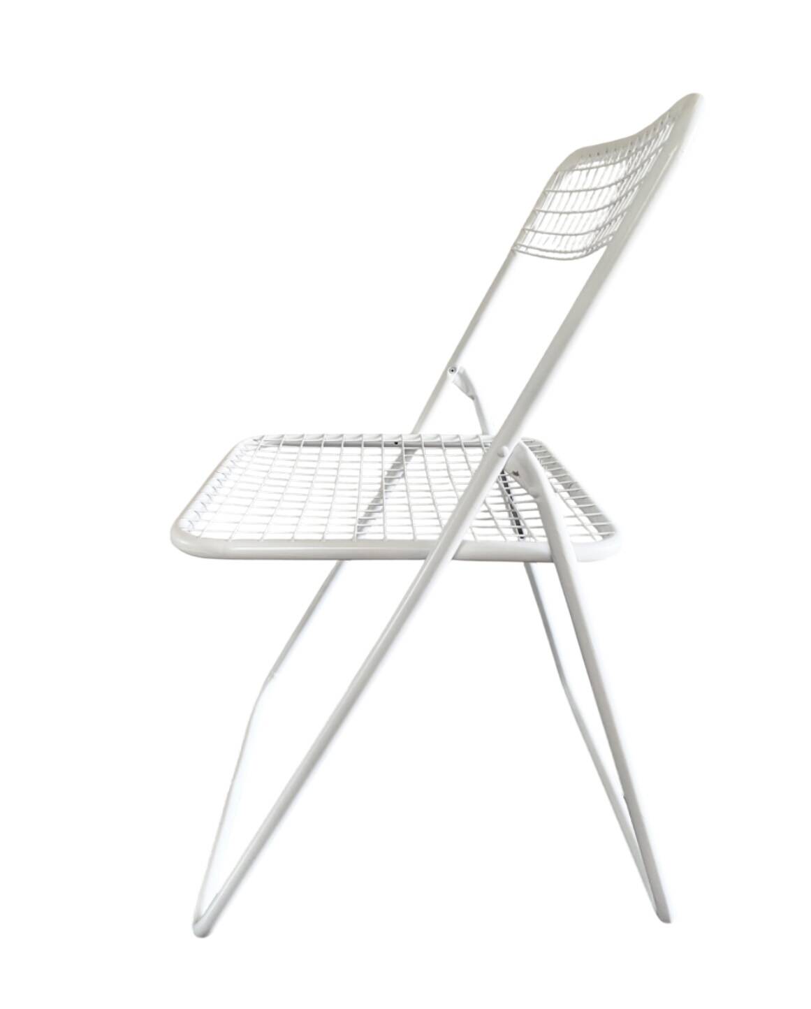 Metal folding chair