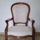 Louis-Philippe Cabriolet Armchair in Mahogany – 19th Century