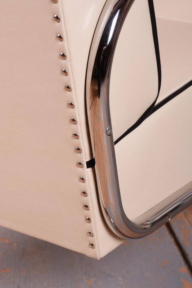 Bauhaus FN24 Armchairs in Leather attributed to Mücke-Melder, Czech, 1930s, Set of 2