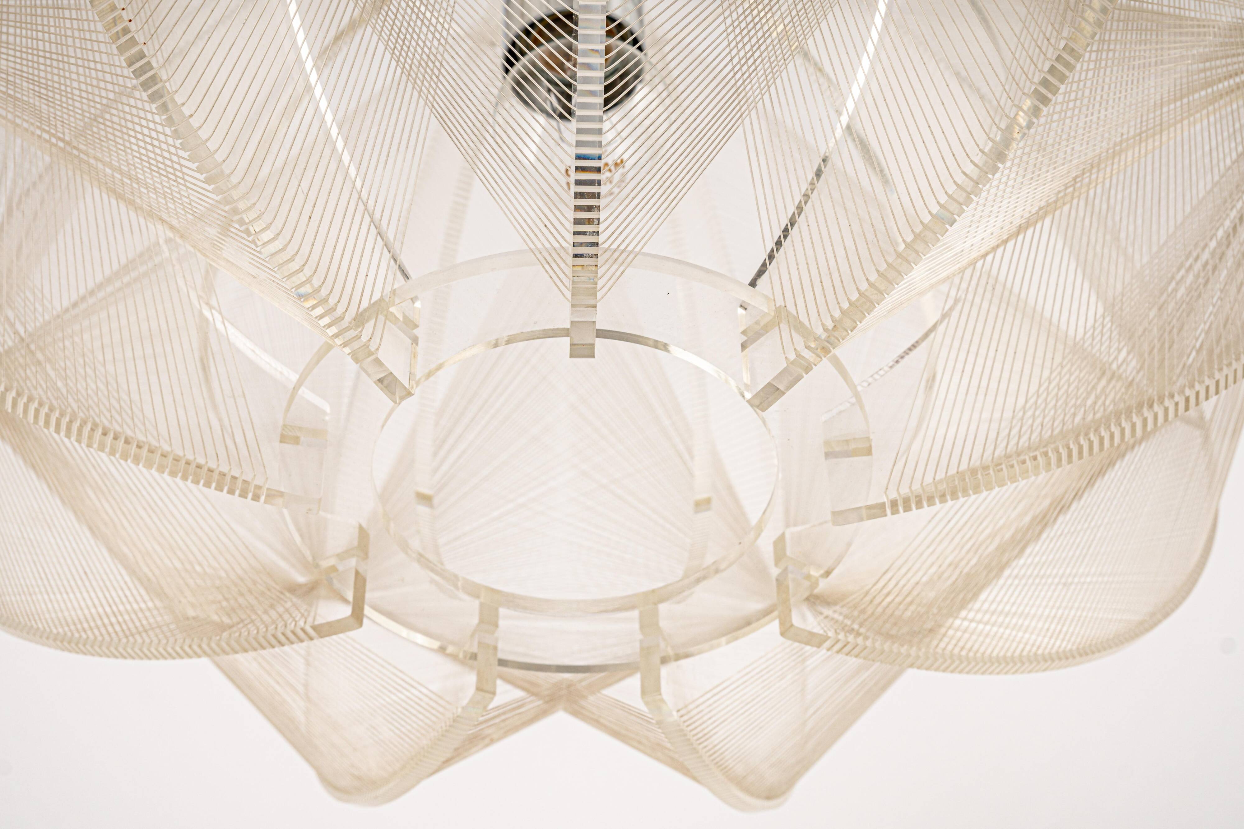 Paul Secon for Sompex - Clear wire suspension, Germany, 1970s