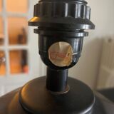 black ceramic lamp from the 80s