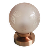 Lampe à poser globe ancien Deveau