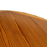Vintage Design Pine Dining Table, Oval Table from the 1970s