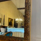 Miroir en bois doré, XIXe siècle
