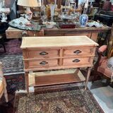 Louis XVI style console in pickled cherry