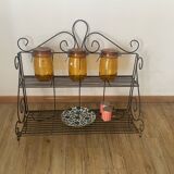 Wrought iron shelf