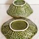 Barbotine dishes, cabbage shape, bowl, vintage