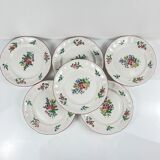 Set of 6 dessert plates KG Lunéville – Réverbère model